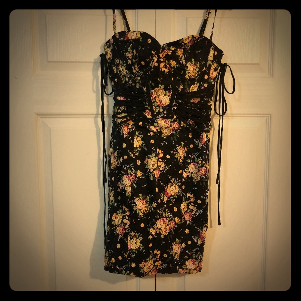 Topshop Corsetted mini dress
